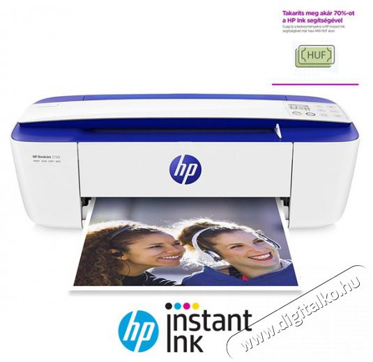 HP DeskJet 3760 tintasugaras multifunkciós Instant Ink ready nyomtató Iroda és számítástechnika - Nyomtató - Tintasugaras / fotónyomtató - 393137