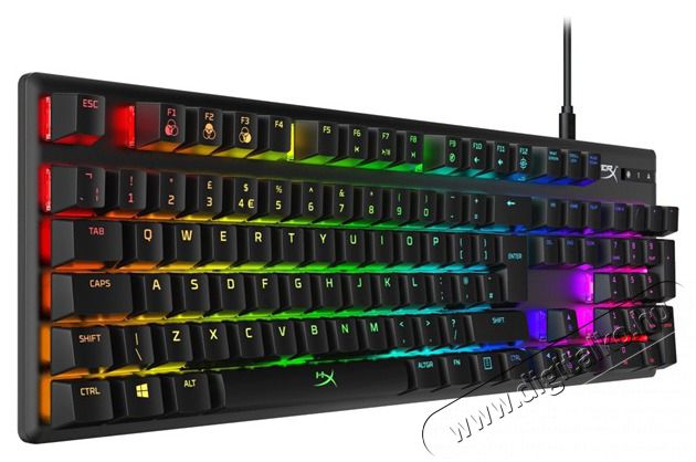 HP HyperX Alloy Origins (HyperX red) UK Vil&aacute;g&iacute;t&oacute; mechanikus gamer billentyűzet Iroda &eacute;s sz&aacute;m&iacute;t&aacute;stechnika - Billentyűzet / billentyűzet szett - Vezet&eacute;kes - 392502