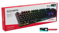 HP HyperX Alloy Origins (HyperX red) UK Vil&aacute;g&iacute;t&oacute; mechanikus gamer billentyűzet Iroda &eacute;s sz&aacute;m&iacute;t&aacute;stechnika - Billentyűzet / billentyűzet szett - Vezet&eacute;kes - 392502