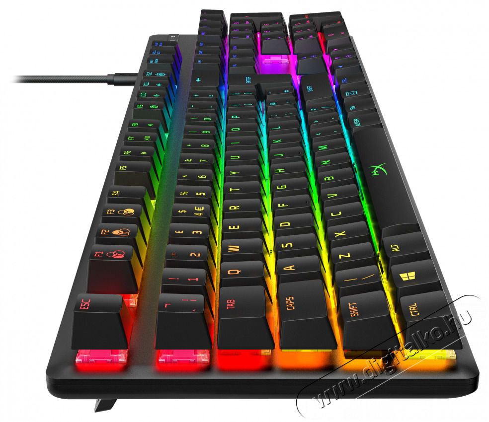 HP HyperX Alloy Origins (HyperX red) UK Vil&aacute;g&iacute;t&oacute; mechanikus gamer billentyűzet Iroda &eacute;s sz&aacute;m&iacute;t&aacute;stechnika - Billentyűzet / billentyűzet szett - Vezet&eacute;kes - 392502