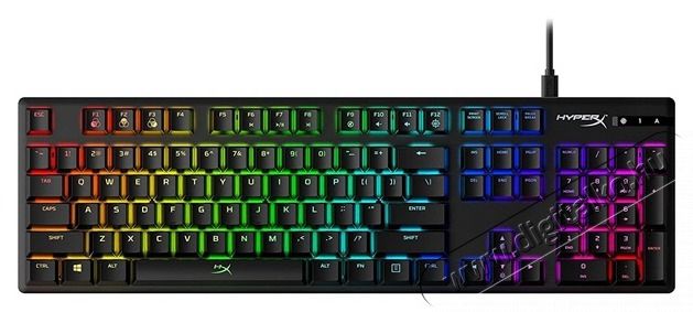 HP HyperX Alloy Origins (AQUA switches) US vil&aacute;g&iacute;t&oacute; gamer billentyűzet Iroda &eacute;s sz&aacute;m&iacute;t&aacute;stechnika - Billentyűzet / billentyűzet szett - Vezet&eacute;kes - 393457