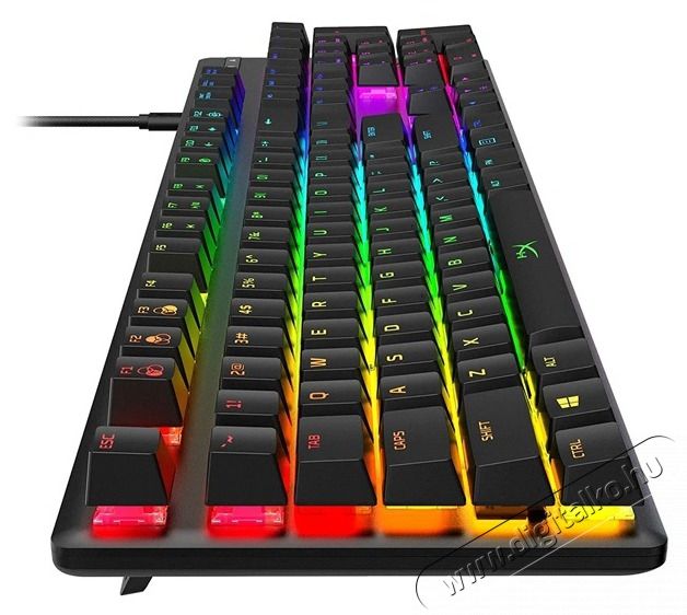 HP HyperX Alloy Origins (AQUA switches) US vil&aacute;g&iacute;t&oacute; gamer billentyűzet Iroda &eacute;s sz&aacute;m&iacute;t&aacute;stechnika - Billentyűzet / billentyűzet szett - Vezet&eacute;kes - 393457