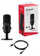 HP HyperX SoloCast gamer mikrofon Fotó-Videó kiegészítők - Mikrofon - Ének és hangszer mikrofon - 393119