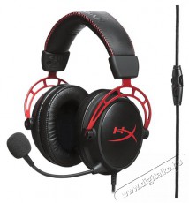 HP HyperX Cloud Alpha 3,5 Jack fekete-vörös gamer headset Audio-Video / Hifi / Multimédia - Fül és Fejhallgatók - Fejhallgató mikrofonnal / headset - 389755
