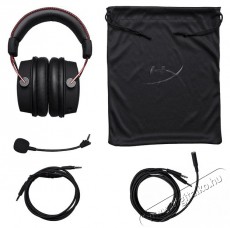 HP HyperX Cloud Alpha 3,5 Jack fekete-vörös gamer headset Audio-Video / Hifi / Multimédia - Fül és Fejhallgatók - Fejhallgató mikrofonnal / headset - 389755