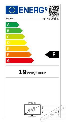 HP HP LED Monitor 23.8 24f AG IPS 1920&times;1080,16:9, 1000:1, 300cd, 5ms, AMD Freesync, VGA, HDMI, fekete Iroda &eacute;s sz&aacute;m&iacute;t&aacute;stechnika - Monitor - Professzion&aacute;lis LED kijelző - 487314