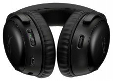 HP HyperX Cloud III Wireless fekete gamer headset Audio-Video / Hifi / Multimédia - Fül és Fejhallgatók - Fejhallgató mikrofonnal / headset - 496866