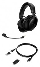 HP HyperX Cloud III Wireless fekete gamer headset Audio-Video / Hifi / Multimédia - Fül és Fejhallgatók - Fejhallgató mikrofonnal / headset - 496866