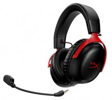 HP HyperX Cloud III Wireless fekete-piros gamer headset Audio-Video / Hifi / Multimédia - Fül és Fejhallgatók - Fejhallgató mikrofonnal / headset - 496867
