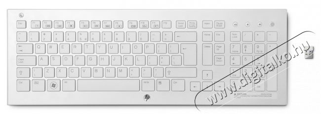 HP K5510 vezeték nélküli billentyűzet - fehér Iroda és számítástechnika - Billentyűzet / billentyűzet szett - Vezeték nélküli - 317954