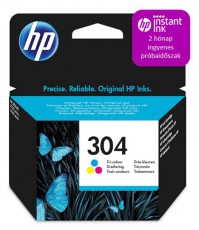 HP N9K05AE (304) háromszínű tintapatron Iroda és számítástechnika - Nyomtató - Kiegészítő - 393180