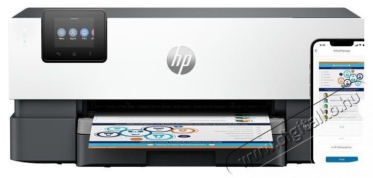 HP OfficeJet Pro 9110b professzion&aacute;lis nyomtat&oacute;, sz&iacute;nes, WiFi, tintasugaras, fekete / feh&eacute;r Iroda &eacute;s sz&aacute;m&iacute;t&aacute;stechnika - Nyomtat&oacute; - Multifunkci&oacute;s (tintasugaras) - 532610