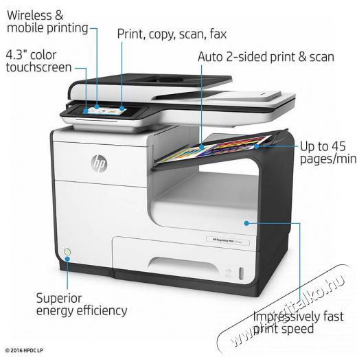 HP PageWide 377dw (J9V80B) színes multifunkciós tintasugaras nyomtató Iroda és számítástechnika - Nyomtató - Multifunkciós (tintasugaras) - 317873