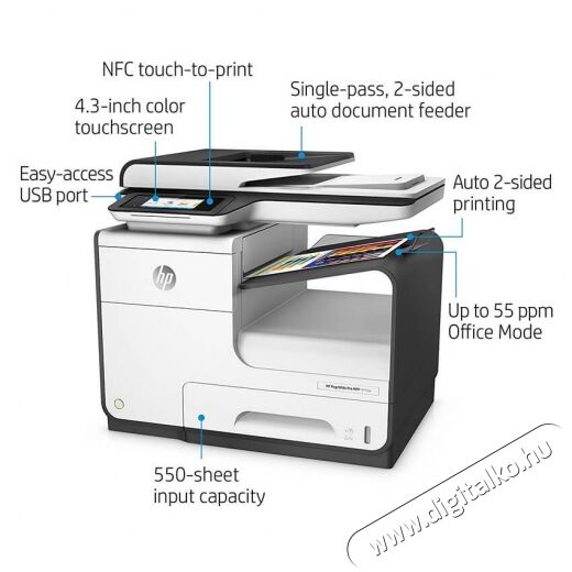 HP PageWide Pro 477dw (D3Q20B) színes multifunkciós tintasugaras nyomtató Iroda és számítástechnika - Nyomtató - Multifunkciós (tintasugaras) - 317875