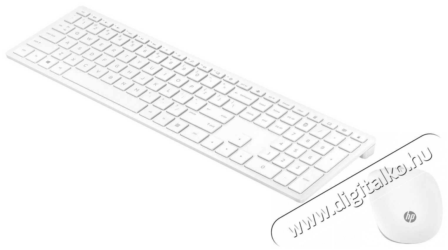 HP Pavilion 800 vezeték nélküli billentyűzet + egér - fehér Iroda és számítástechnika - Billentyűzet / billentyűzet szett - Vezeték nélküli - 367618