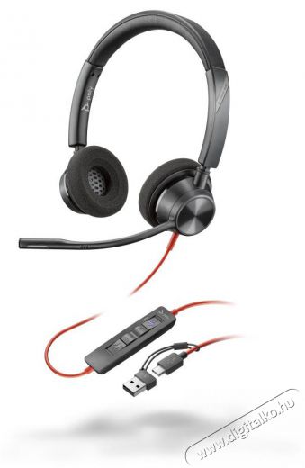 HP Poly BW 3320 Stereo USB-C HS+USB-C/A Audio-Video / Hifi / Multimédia - Fül és Fejhallgatók - Fejhallgató - 509957