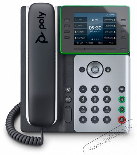 HP Poly Edge E350 PoE IP telefon Mobil / Kommunikáció / Smart - Vezetékes telefon / fax - 514270