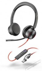 HP Poly Blackwire 8225 Stereo Microsoft Teams Certified USB-C, USB-C/A adapter Audio-Video / Hifi / Multim&eacute;dia - F&uuml;l &eacute;s Fejhallgat&oacute;k - Fejhallgat&oacute; - 529541