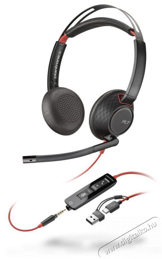 HP Poly BW 5220 USB-C HS+USB-C/A Fejhallgat&oacute; Audio-Video / Hifi / Multim&eacute;dia - F&uuml;l &eacute;s Fejhallgat&oacute;k - Fejhallgat&oacute; - 529543