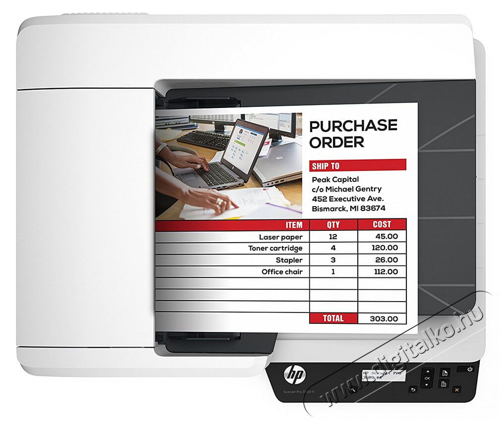 HP ScanJet Pro 3500 fw1 (L2741A) síkágyas szkenner Iroda és számítástechnika - Digitalizáló eszköz - Szkenner - 328015