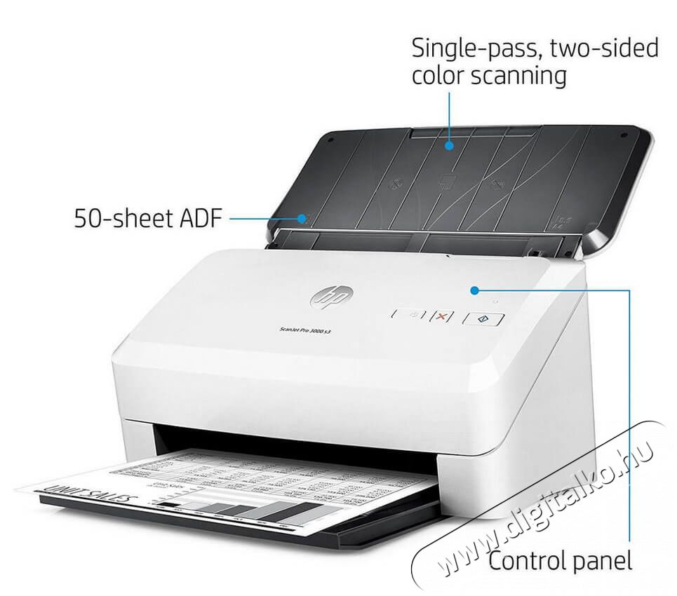 HP ScanJet Professional 3000 s3 szkenner Iroda és számítástechnika - Digitalizáló eszköz - Szkenner - 317931