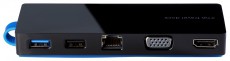HP USB-C Travel Dock dokkoló (T0K29AA) Iroda és számítástechnika - Notebook kiegészítő - USB hub / elosztó - 317949