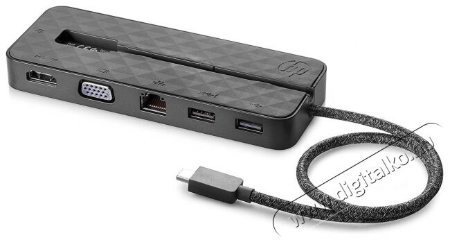 HP USB-C Mini Dock dokkoló (1PM64AA) Iroda és számítástechnika - Notebook kiegészítő - USB hub / elosztó - 332595