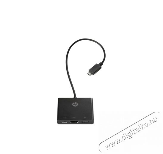 HP USB-C&ndash;HDMI/USB 3.0/USB-C elosztó Tv kiegészítők - Kábel / csatlakozó - Csatlakozó / elosztó / átalakító - 380280