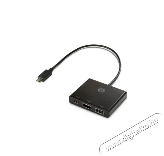 HP USB-C&ndash;HDMI/USB 3.0/USB-C elosztó Tv kiegészítők - Kábel / csatlakozó - Csatlakozó / elosztó / átalakító - 380280