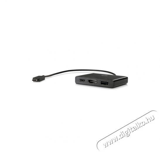 HP USB-C&ndash;HDMI/USB 3.0/USB-C elosztó Tv kiegészítők - Kábel / csatlakozó - Csatlakozó / elosztó / átalakító - 380280