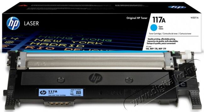 HP W2071A (117A) cián toner Iroda és számítástechnika - Nyomtató - Kiegészítő - 367697