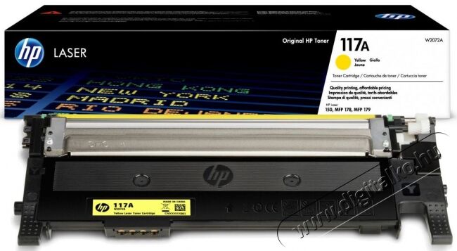 HP W2072A (117A) sárga toner Iroda és számítástechnika - Nyomtató - Kiegészítő - 367701