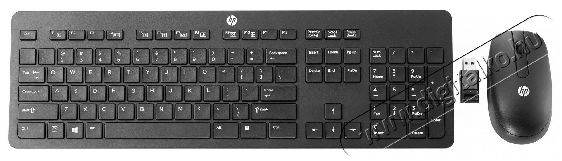 HP Business Slim vezeték nélküli billentyűzet HU + egér (N3R88AA) Iroda és számítástechnika - Billentyűzet / billentyűzet szett - Vezeték nélküli - 331132