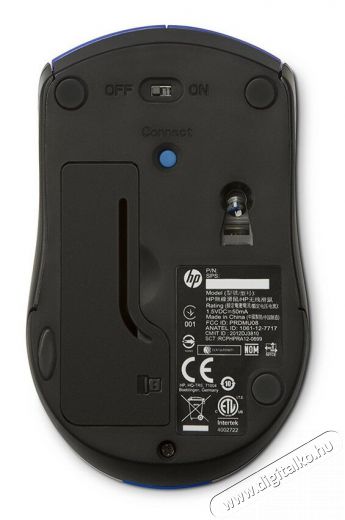 HP X3000 vezeték nélküli egér (N4G63AA) - kék Iroda és számítástechnika - Egér - Vezeték nélküli egér - 317966