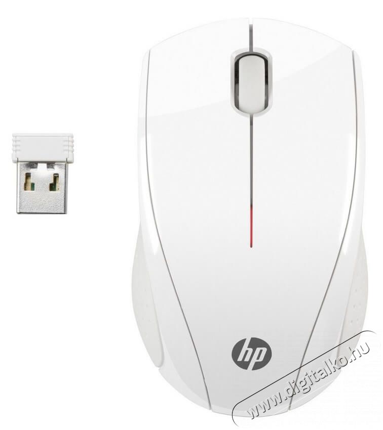 HP X3000 vezeték nélküli egér (N4G64AA) - fehér Iroda és számítástechnika - Egér - Vezeték nélküli egér - 317968