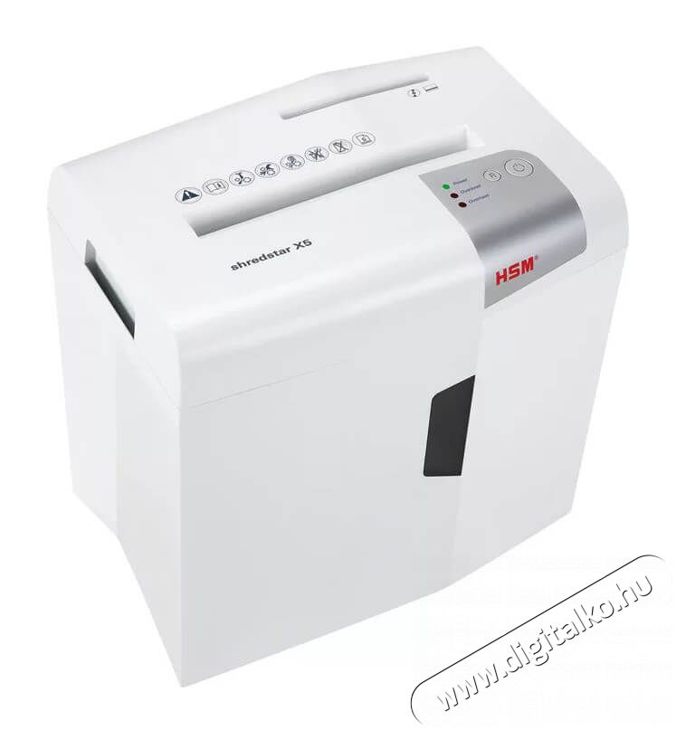 HSM Shredstar X5 4,5x30mm iratmegsemmisítő (1043121) Iroda és számítástechnika - Iratmegsemmisítő - 360284
