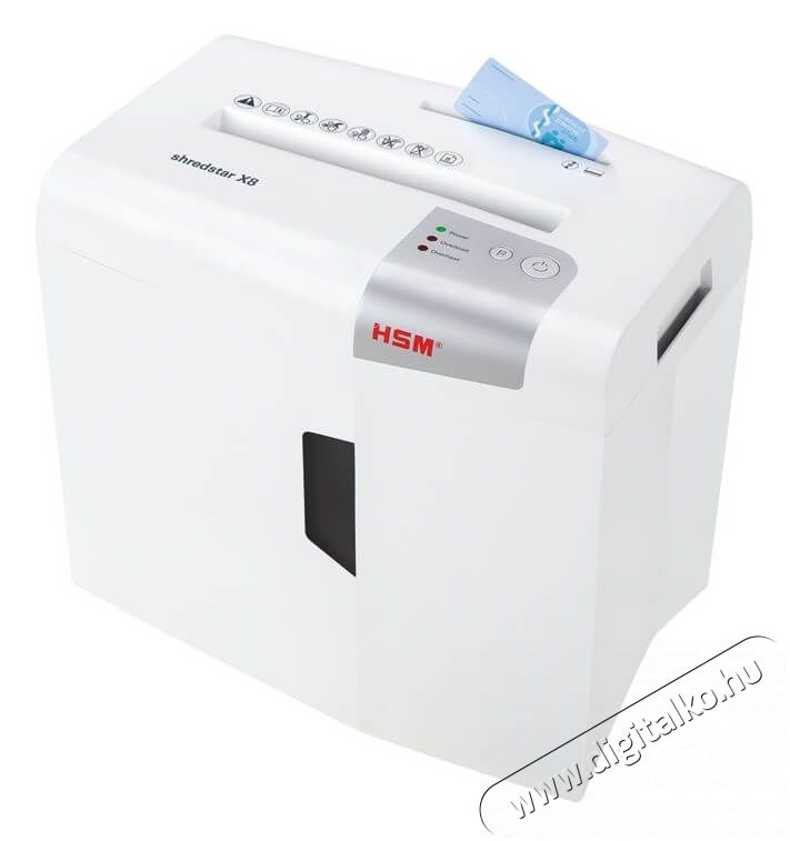 HSM Shredstar X8 4,5x30mm iratmegsemmisítő (1044121) Iroda és számítástechnika - Iratmegsemmisítő - 360285
