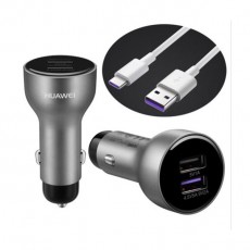 Huawei AP31 2x USB autós gyorstöltő kábellel - szürke Autóhifi / Autó felszerelés - Autós töltő / szivargyújtó adapter - 343097