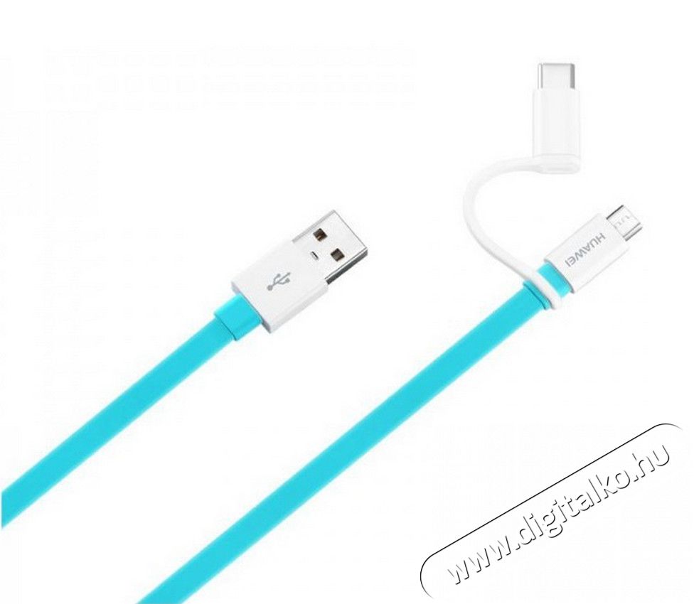 Huawei AP55S microUSB és Type-C adatkábel - kék Tv kiegészítők - Kábel / csatlakozó - USB kábel - 343098