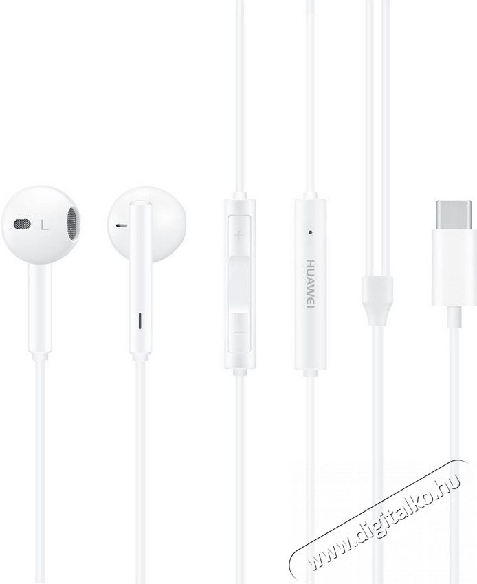 Huawei CM33 CLASSIC EARPHONE, TYPE-C, WHITE HEADSET Újdonságok - Új termékek - 343103