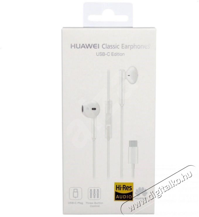 Huawei CM33 CLASSIC EARPHONE, TYPE-C, WHITE HEADSET Újdonságok - Új termékek - 343103