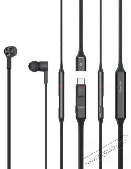 Huawei CM70-C FreeLace Bluetooth nyakpántos fülhallgató - fekete Audio-Video / Hifi / Multimédia - Fül és Fejhallgatók - Fülhallgató mikrofonnal / headset - 369712