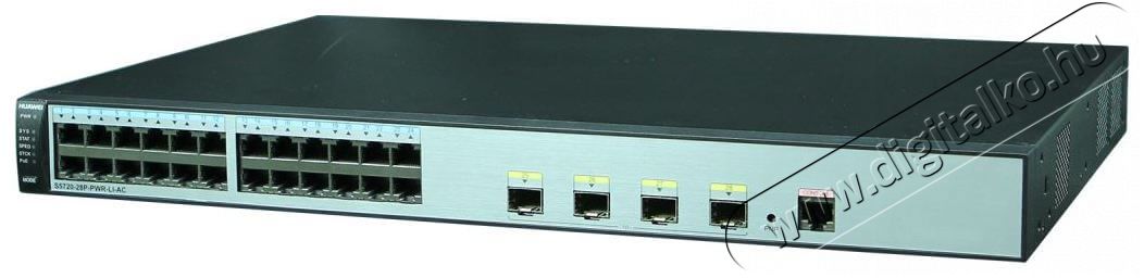 Huawei S5720-28P-PWR-LI-AC 24port GbE LAN PoE+ (370W) L3 menedzselhető switch Iroda és számítástechnika - Hálózat - Switch - 369715