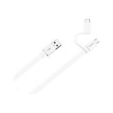 Huawei AP55S MICRO USB&TYPE C CABLE adatkábel - fehér Mobil / Kommunikáció / Smart - Mobiltelefon kiegészítő / tok - Kábel / átalakító - 343099