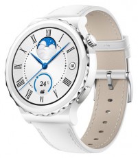 Huawei Watch GT 3 Pro (43mm) Fehér,  bőr pántos okosóra Mobil / Kommunikáció / Smart - Okos eszköz - Okosóra - 385619