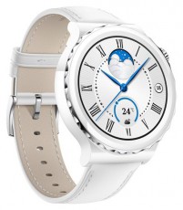 Huawei Watch GT 3 Pro (43mm) Fehér,  bőr pántos okosóra Mobil / Kommunikáció / Smart - Okos eszköz - Okosóra - 385619