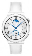 Huawei Watch GT 3 Pro (43mm) Fehér,  bőr pántos okosóra Mobil / Kommunikáció / Smart - Okos eszköz - Okosóra - 385619
