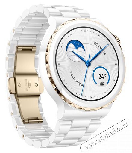 Huawei Watch GT 3 Pro (43mm) Feh&eacute;r, f&eacute;m p&aacute;ntos okos&oacute;ra Mobil / Kommunik&aacute;ci&oacute; / Smart - Okos eszk&ouml;z - Okos&oacute;ra - 385613
