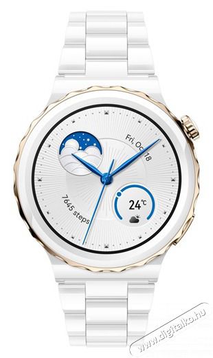 Huawei Watch GT 3 Pro (43mm) Feh&eacute;r, f&eacute;m p&aacute;ntos okos&oacute;ra Mobil / Kommunik&aacute;ci&oacute; / Smart - Okos eszk&ouml;z - Okos&oacute;ra - 385613