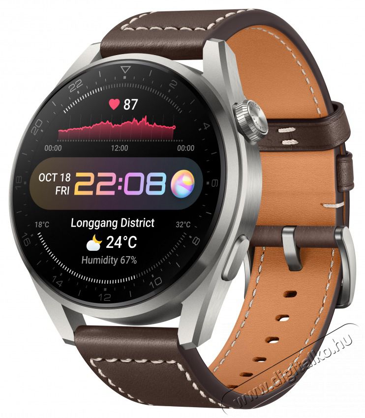Huawei Watch 3 Pro Titanium Grey okos&oacute;ra Mobil / Kommunik&aacute;ci&oacute; / Smart - Okos eszk&ouml;z - Okos&oacute;ra - 385890
